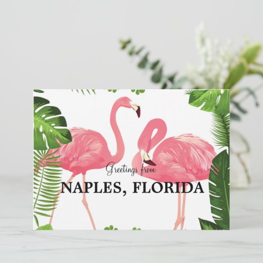 Carte Salutation de Naples, FL (Debout devant)