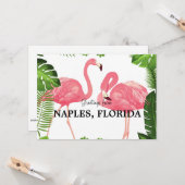 Carte Salutation de Naples, FL (Devant/Arrière en situation)