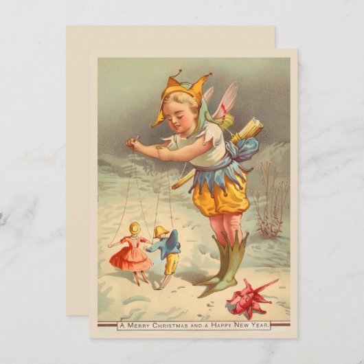 Carte Salutation de Noël (Devant / Derrière)