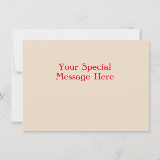 Carte Salutation de Noël (Dos)