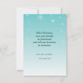 Carte Salutation de Noël. (Dos)