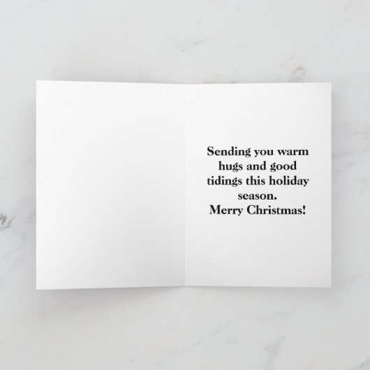 Carte Salutation de Noël (Intérieur)