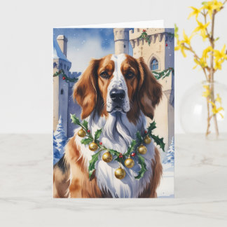 Carte Salutation de Noël de chien de chien de chien de c