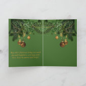 Carte Salutation de Noël d'Elk (Intérieur)