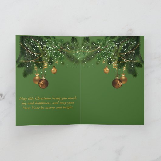 Carte Salutation de Noël d'Elk (Intérieur)