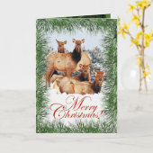 Carte Salutation de Noël d'Elk (Fleur jaune)