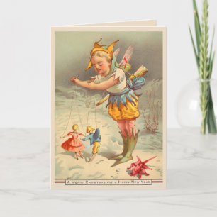 Carte Salutation de Noël pliée