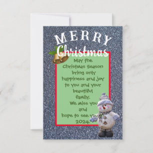 Carte Salutation de Noël pour ami de loin