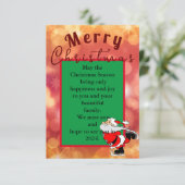 Carte Salutation de Noël pour ami de loin (Debout devant)