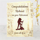 Carte Salutation de retraite personnalisée (Fleur jaune)