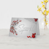 Carte Salutation de saison (Fleur jaune)