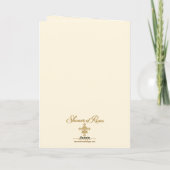 Carte Salutation de séminariste catholique St. Charles B (Dos)