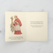 Carte Salutation de séminariste catholique St. Charles B (Intérieur)
