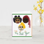 Carte Salutation d'encouragement (Fleur jaune)