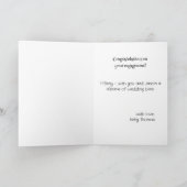 Carte Salutation des Fiançailles afro-américains (Intérieur)