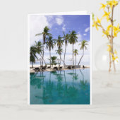 Carte Salutation des Maldives (Fleur jaune)