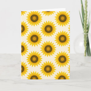 Carte Salutation des Motifs de tournesol