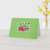 Carte Salutation des Roses de thé (Fleur jaune)