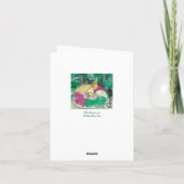 Carte Salutation d'esprit de mardi gras (Dos)