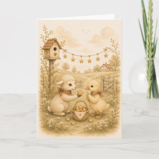 Carte Salutation Douce Campagne (Devant)