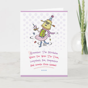 Carte Salutation drôle de joyeux anniversaire