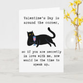Carte Salutation drôle de la Saint-Valentin, humour adul (Fleur jaune)