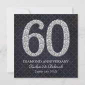 Carte Salutation du 60e anniversaire du Mariage Diamond (Devant)