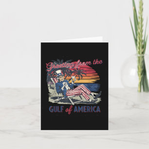 Carte Salutation Du Golfe De L'Amérique Trump Patrio
