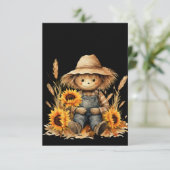 Carte Salutation Épouvantail  (Debout devant)