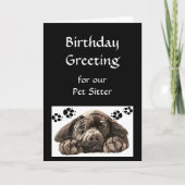 Carte Salutation faite sur commande d'anniversaire, (Devant)