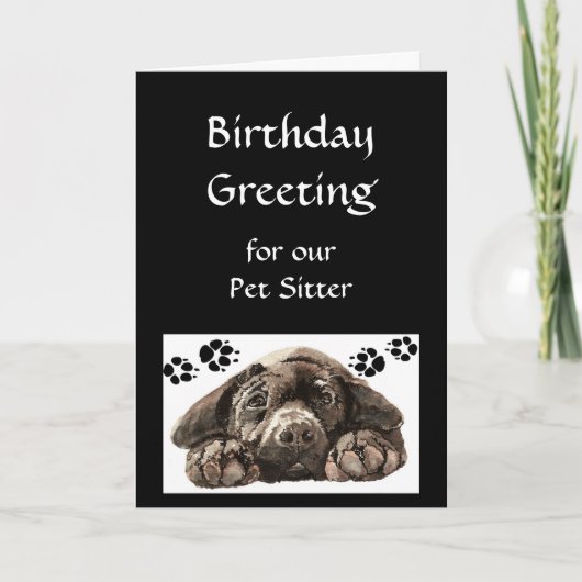 Carte Salutation faite sur commande d'anniversaire, (Devant)