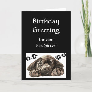 Carte Salutation faite sur commande d'anniversaire,
