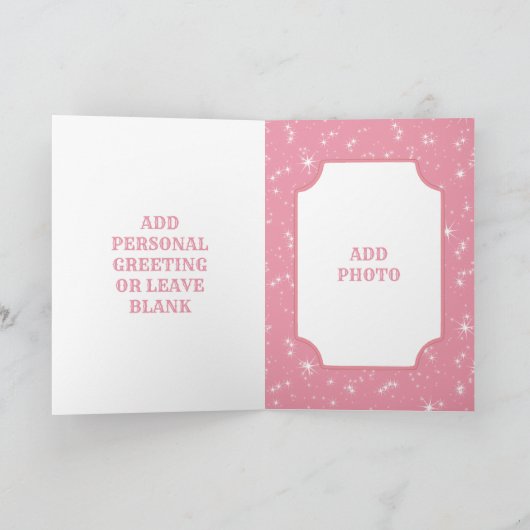 Carte Salutation faite sur commande de Noël de vacances (Intérieur)