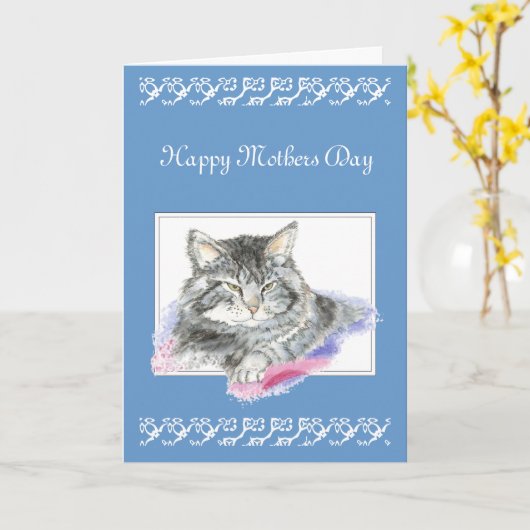 Carte Salutation faite sur commande, le jour de mère, (Fleur jaune)