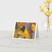 Carte Salutation Fille (Fleur jaune)