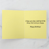 Carte Salutation Fleur sauvage pliée (Intérieur)