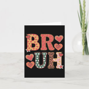 Carte Salutation frère mème drôle Bruh ados garçon homme