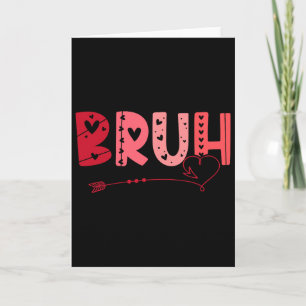 Carte Salutation frère mème drôle Bruh ados garçon homme