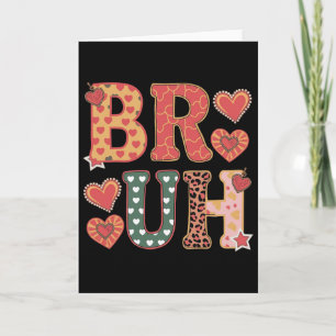 Carte Salutation frère mème drôle Bruh ados garçon homme