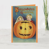 Carte Salutation Halloween vintage (Devant)