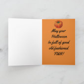 Carte Salutation Halloween vintage (Intérieur)