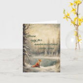 Carte Salutation hivernale pour païens sans dénomination (Fleur jaune)