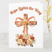 Carte Salutation Hope Lights (Fleur jaune)
