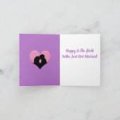 Carte Salutation juste mariée (Intérieur)