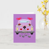 Carte Salutation juste mariée (Fleur jaune)
