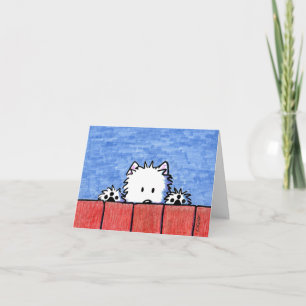 Carte Salutation KiniArt Westie
