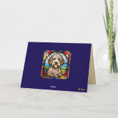 Carte Salutation Labradoodle Mignon (Dos)