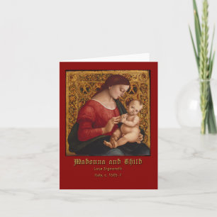 Carte Salutation Madonna et Enfant Luca Signorelli