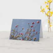 Carte Salutation Magnolia Blank (Fleur jaune)