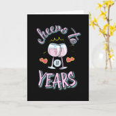 Carte Salutation mariage de 11 ans (Fleur jaune)